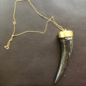 Unique horn necklace hand made in Tibet